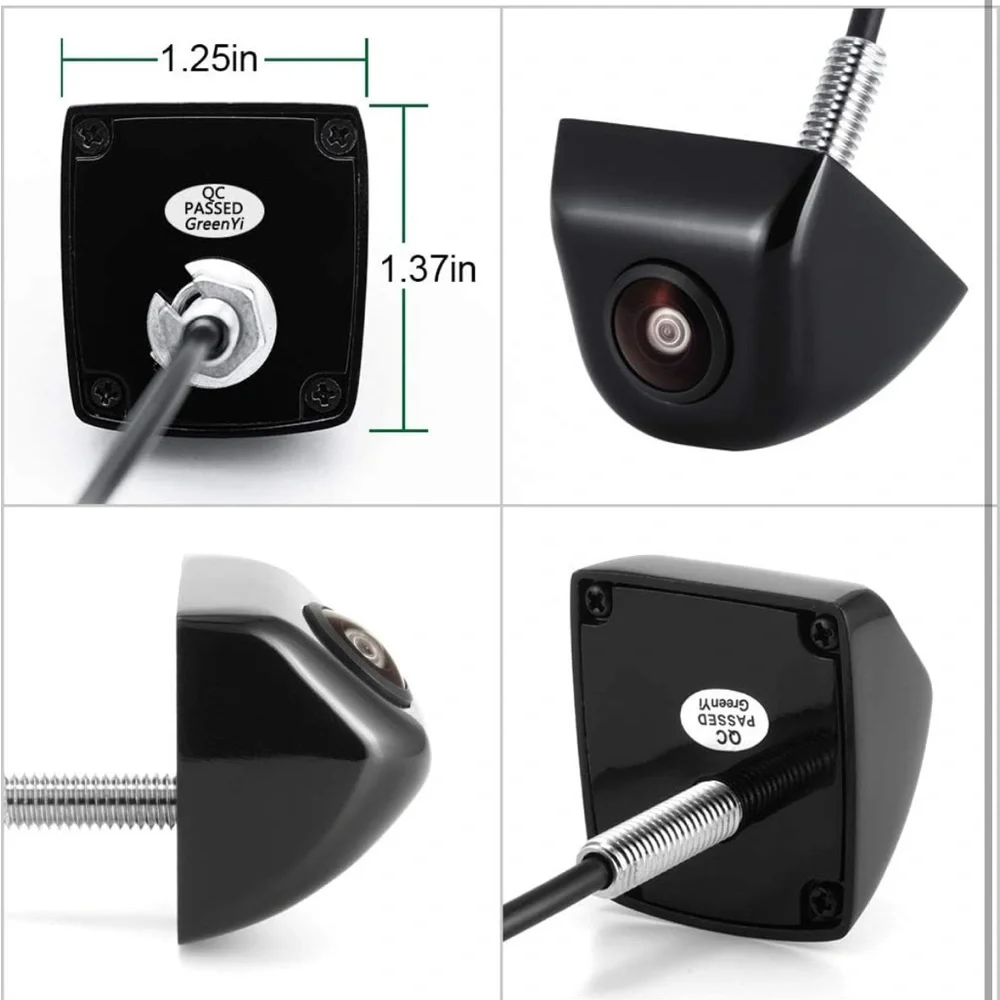 HD 720P Vehicle Backup Camera, GreenYi 170 Degrees View Angle with Fish Eye Lens